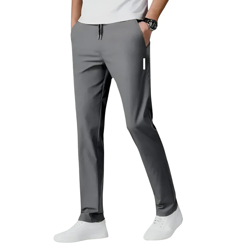 Premium Men's High-Stretch Lycra Pants Black & Grey · Buy 2 Get 1 Free Combo