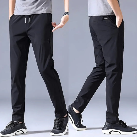 Premium Men's High-Stretch Lycra Pants Black & Grey · Buy 2 Get 1 Free Combo