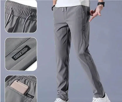 Premium Men's High-Stretch Lycra Pants Black & Grey · Buy 2 Get 1 Free Combo