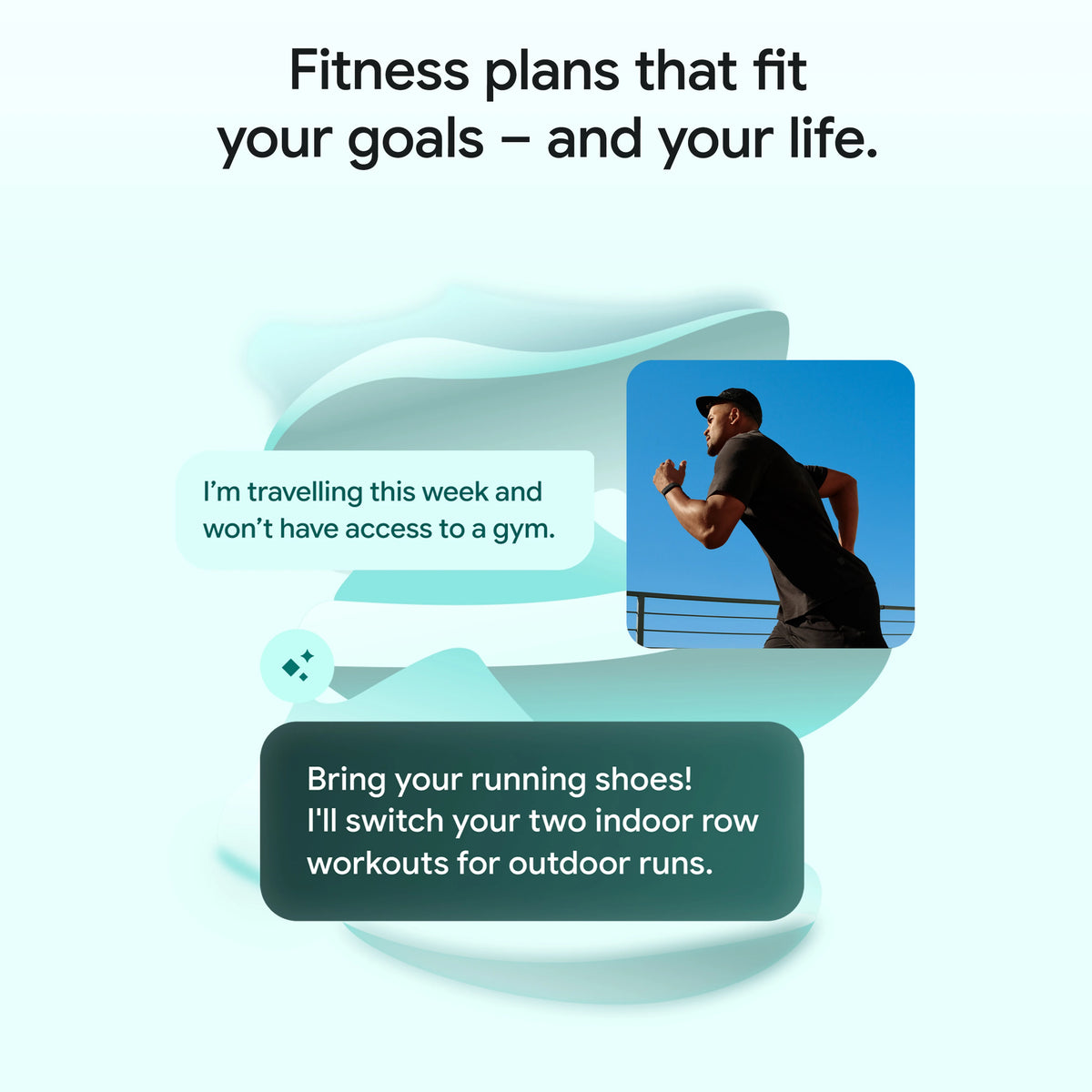 Google Fitbit Air (Obsidian Strap, Size : Free Size)