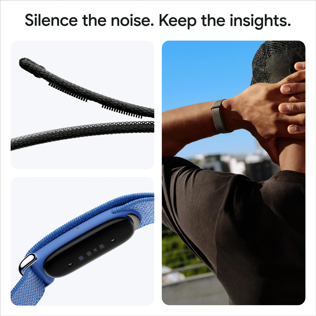 Google Fitbit Air (Obsidian Strap, Size : Free Size)